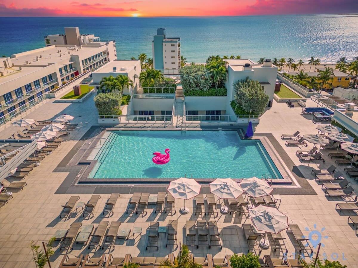 Best Stay - Rooftop Pool - Hollywood Beach Board - Walk ภายนอก รูปภาพ