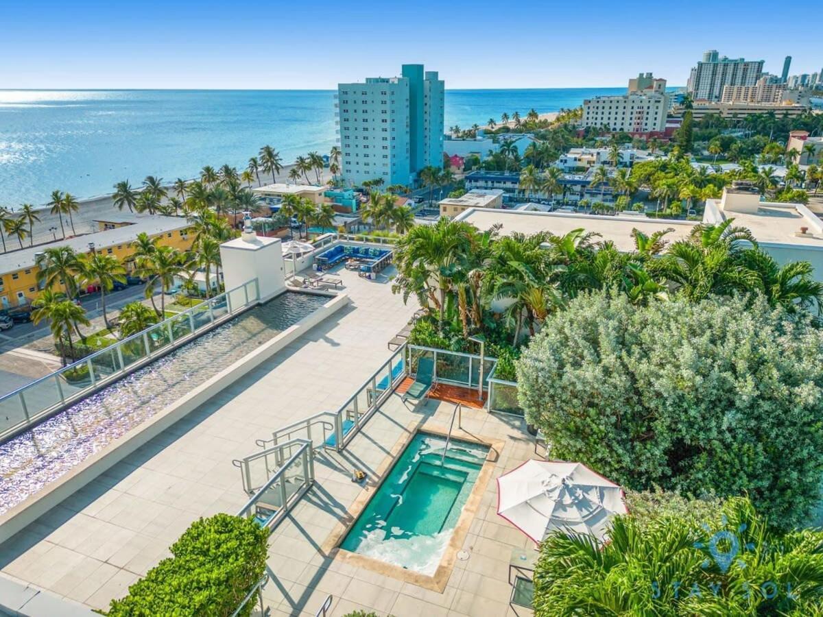 Best Stay - Rooftop Pool - Hollywood Beach Board - Walk ภายนอก รูปภาพ